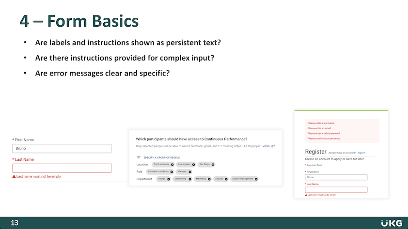 how to design forms effectively, slide deck